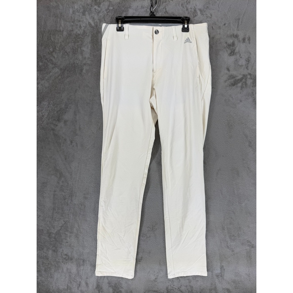 Adidas Mens Ultimate365 Tapered‎ Golf Pants Cream White DQ2202 33x34